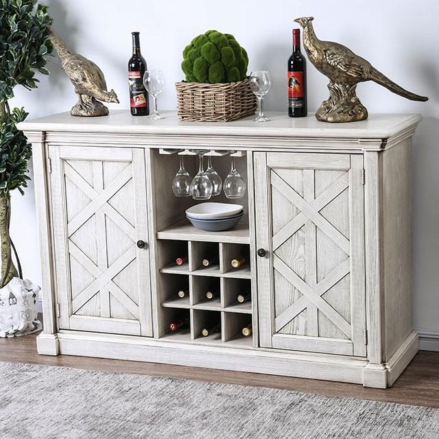 Georgia Antique White/Gray Server - Olympia Furniture (Saint George, Utah)