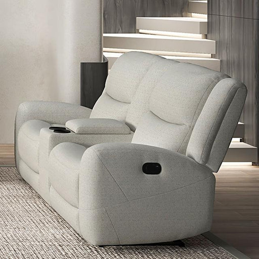 Giraldus Manual Recliner Loveseat w/ Console - Olympia Furniture (Saint George, Utah)