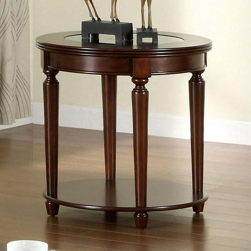 Granvia Dark Cherry End Table - Olympia Furniture (Saint George, Utah)