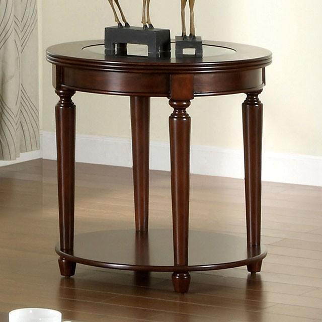 Granvia Dark Cherry End Table - Olympia Furniture (Saint George, Utah)