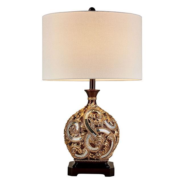 Guadalupe Gold/Brown 29.5"H Golden Brown Table Lamp - Olympia Furniture (Saint George, Utah)