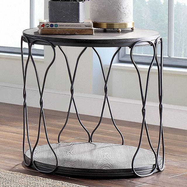 Hawdon Gray End Table - Olympia Furniture (Saint George, Utah)