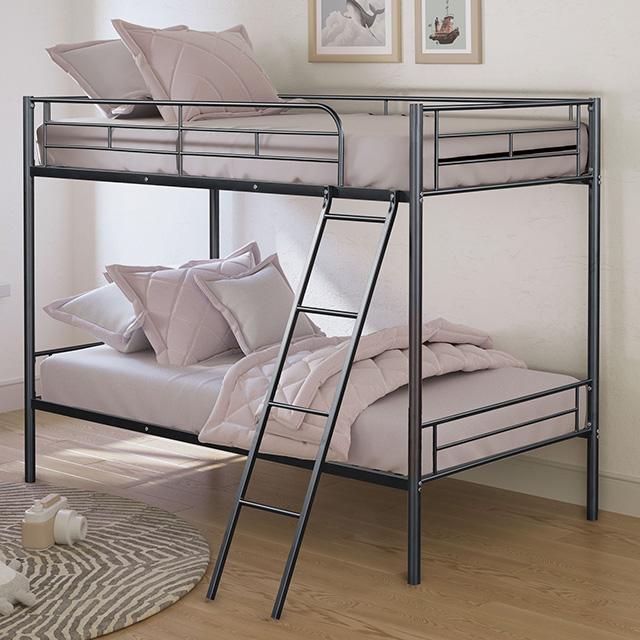 Hector Twin/Twin Metal Bunkbed - Olympia Furniture (Saint George, Utah)