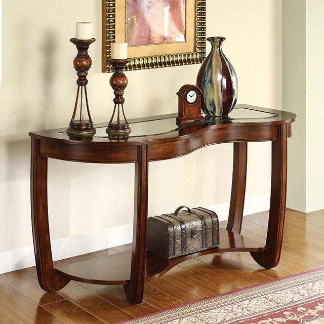Crystal Falls Dark Cherry Sofa Table - Olympia Furniture (Saint George, Utah)