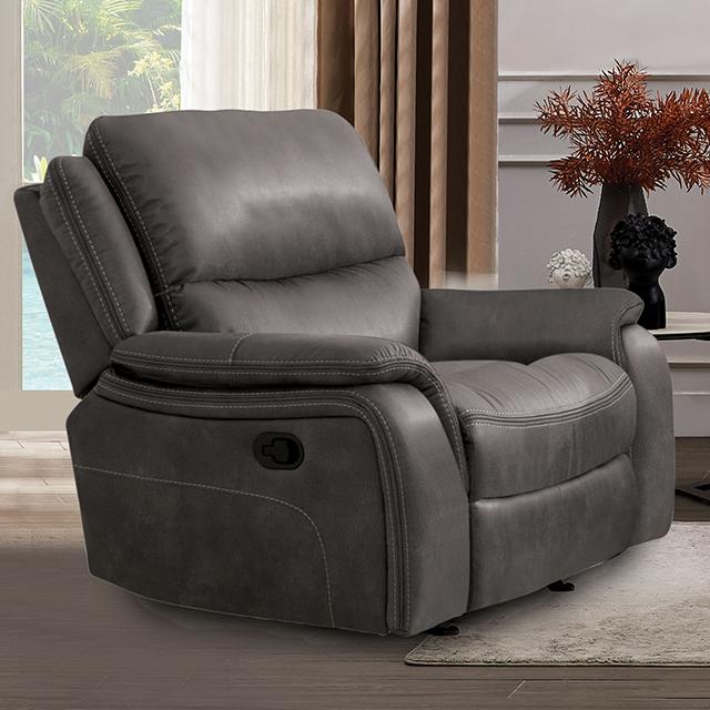 HENRICUS Glider Recliner, Dark Gray - Olympia Furniture (Saint George, Utah)