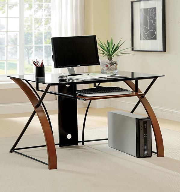 Baden Oak/Black Accent Desk - Olympia Furniture (Saint George, Utah)