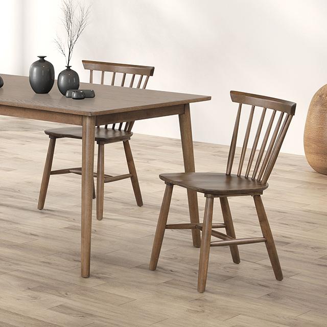 Beale Dining Table Walnut & Black - Olympia Furniture (Saint George, Utah)