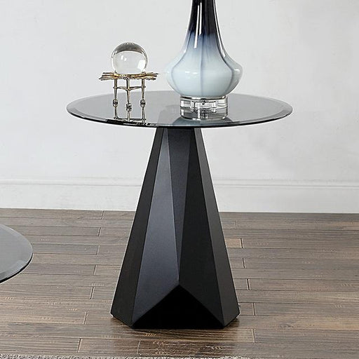 BISHOP End Table, Black/Gray - Olympia Furniture (Saint George, Utah)