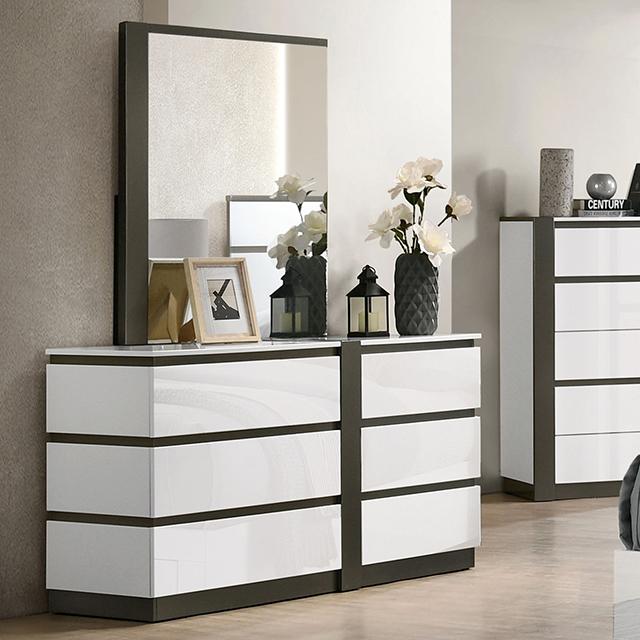 BIRSFELDEN Dresser, White - Olympia Furniture (Saint George, Utah)