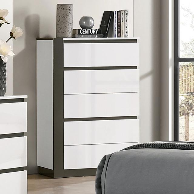 BIRSFELDEN Chest, White - Olympia Furniture (Saint George, Utah)
