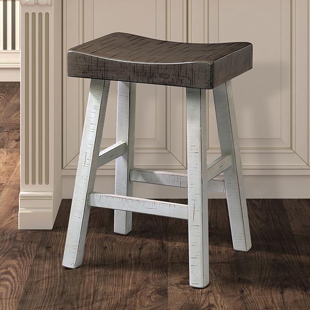 Biasca 24" Stool (2/CTN) White, Brown, & Black - Olympia Furniture (Saint George, Utah)