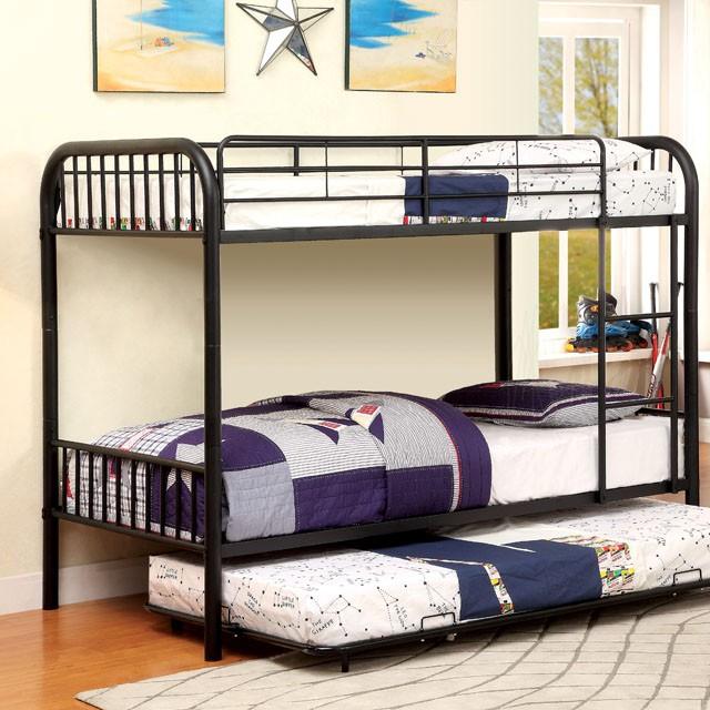 RAINBOW Black Metal Twin/Twin Bunk Bed - Olympia Furniture (Saint George, Utah)