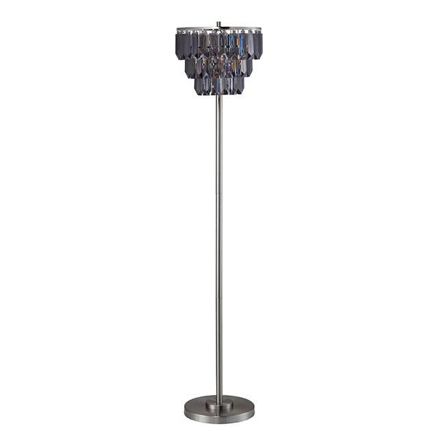 Meg Black/Chrome Floor Lamp - Olympia Furniture (Saint George, Utah)