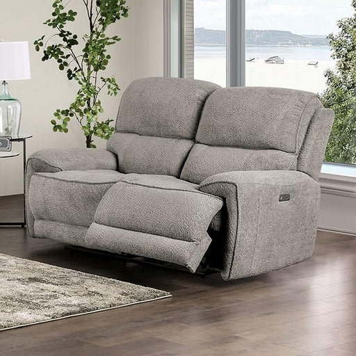 MORCOTE Power Loveseat, Light Gray - Olympia Furniture (Saint George, Utah)