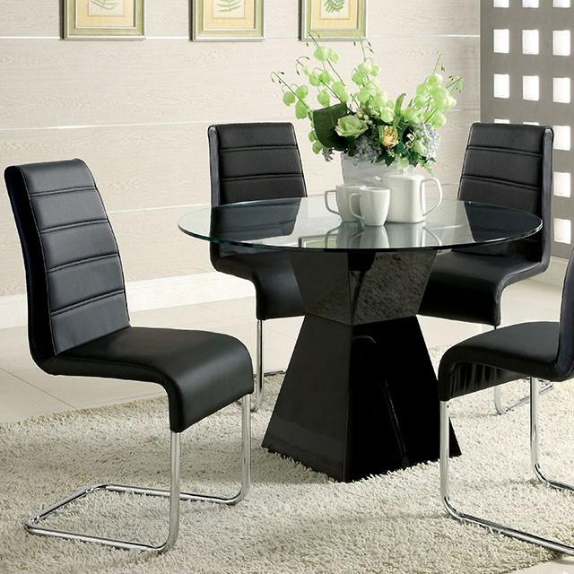 Mauna Black Round Dining Table - Olympia Furniture (Saint George, Utah)