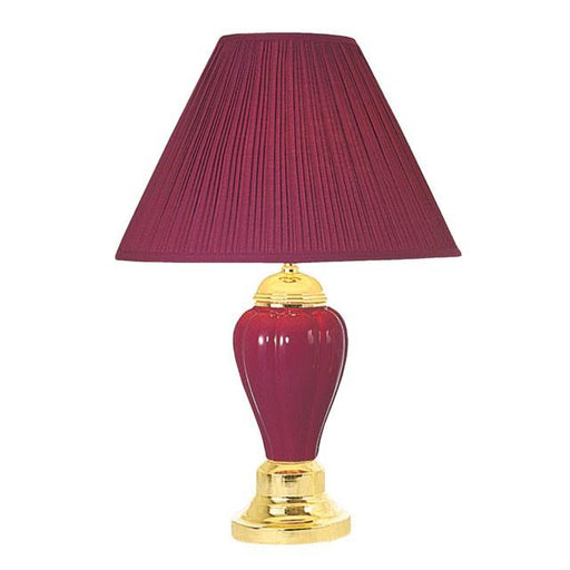 SCARLETT Burgundy Table Lamp (6/CTN) - Olympia Furniture (Saint George, Utah)
