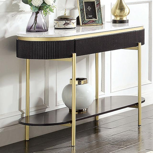 KOBLENZ Sofa Table, Dark Walnut - Olympia Furniture (Saint George, Utah)