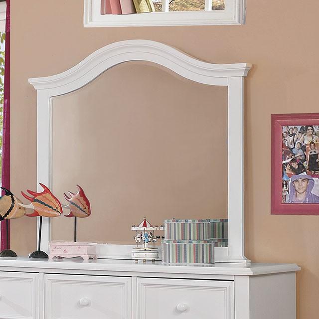 OLIVIA White Mirror - Olympia Furniture (Saint George, Utah)