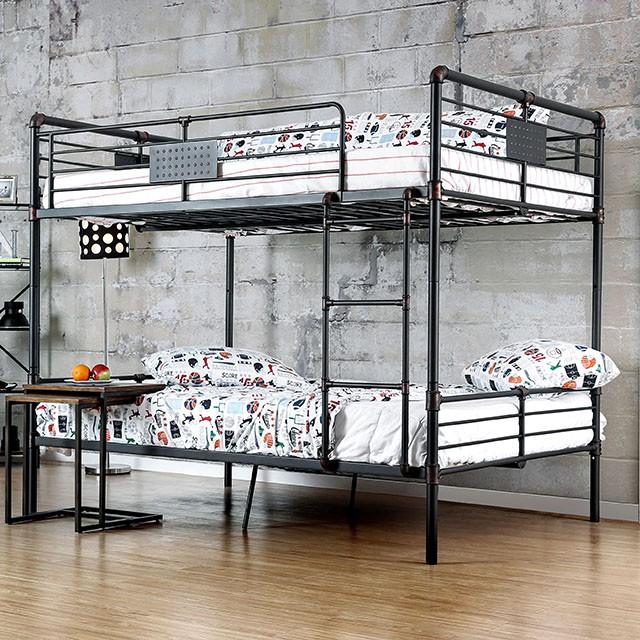 Olga I Antique Black Full/Full Bunk Bed - Olympia Furniture (Saint George, Utah)
