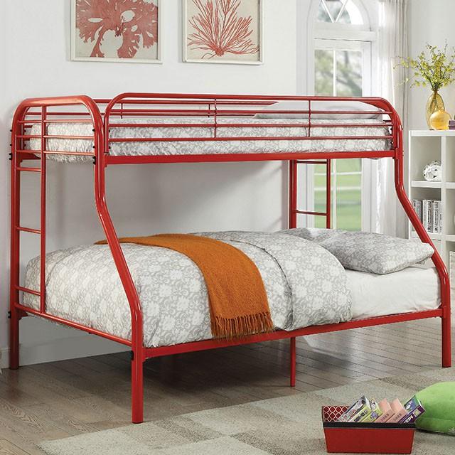 Opal Red Twin/Full Bunk Bed - Olympia Furniture (Saint George, Utah)