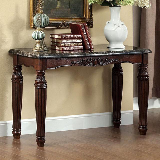 Brampton Espresso/Black Faux Sofa Table - Olympia Furniture (Saint George, Utah)