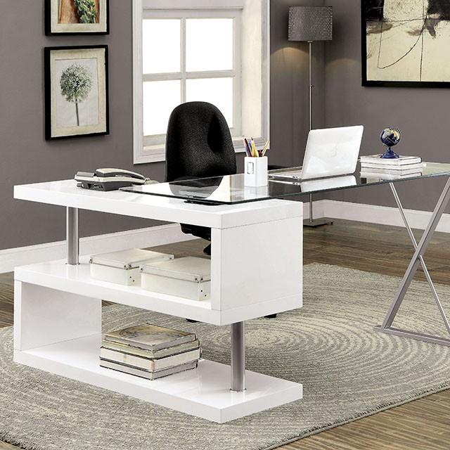 BRONWEN White Desk - Olympia Furniture (Saint George, Utah)