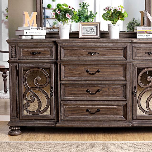 ARCADIA Rustic Natural Tone Server - Olympia Furniture (Saint George, Utah)