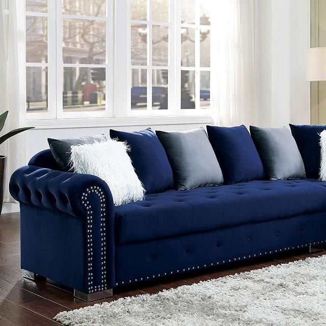 WILMINGTON Sectional, Blue - Olympia Furniture (Saint George, Utah)