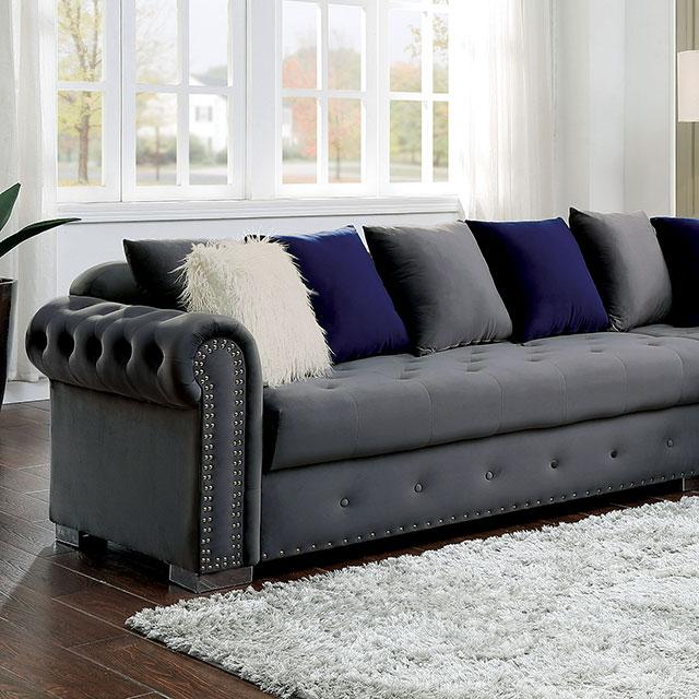 WILMINGTON Sectional, Gray - Olympia Furniture (Saint George, Utah)