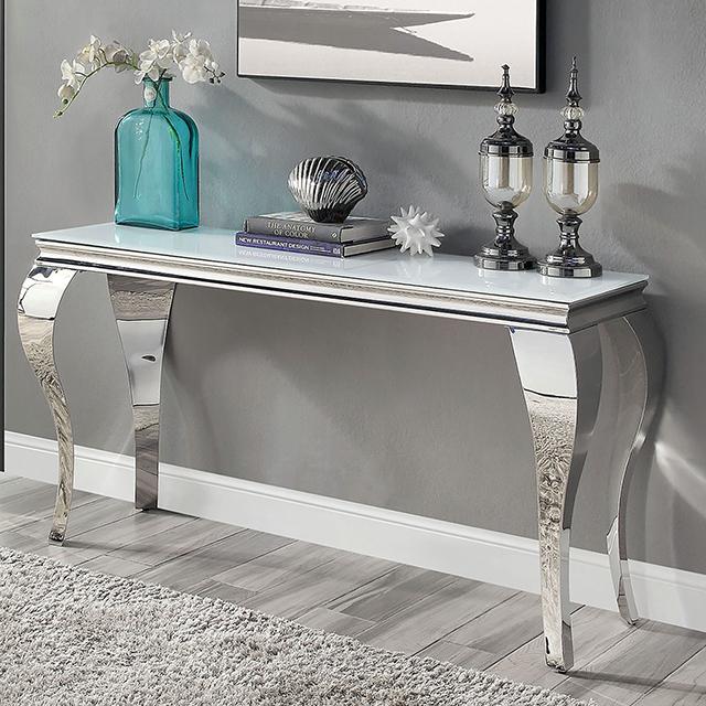 WETZIKON Sofa Table, White - Olympia Furniture (Saint George, Utah)
