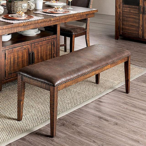 Wichita Light Walnut Bench - Olympia Furniture (Saint George, Utah)