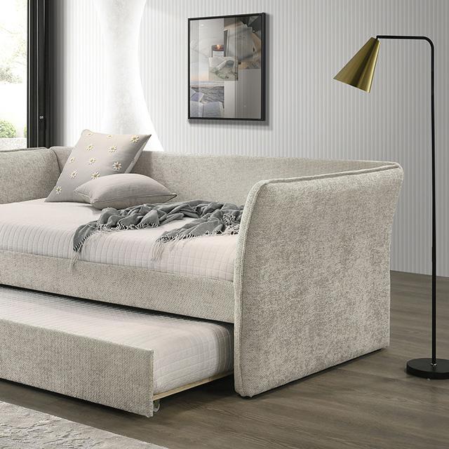 Yuri Twin Daybed w/ Trundle Beige - Olympia Furniture (Saint George, Utah)