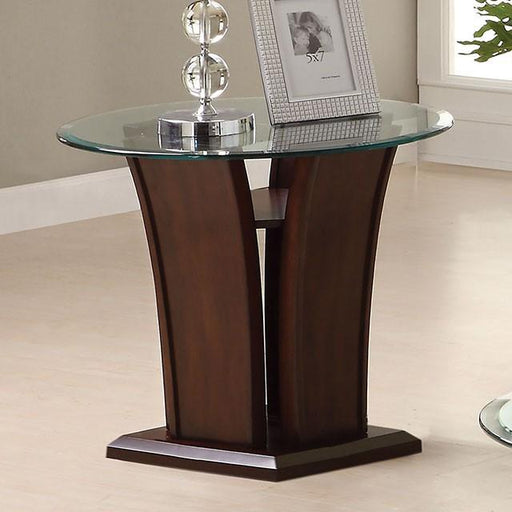MANHATTAN IV Dark Cherry End Table, Brown Cherry - Olympia Furniture (Saint George, Utah)