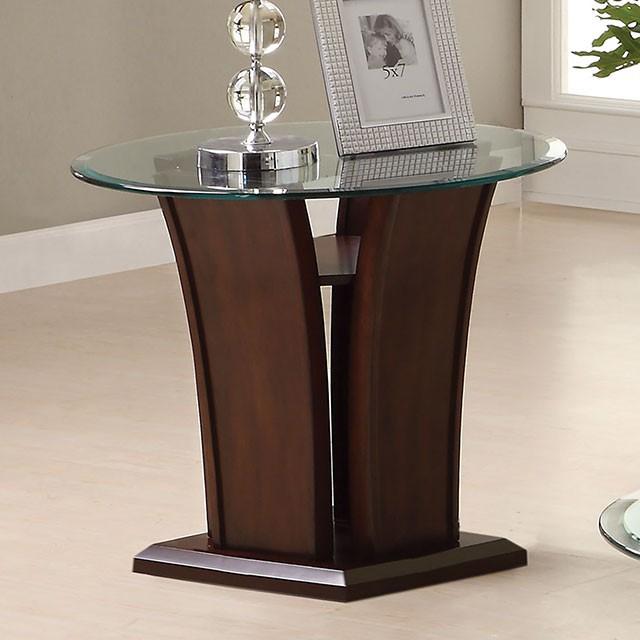 MANHATTAN IV Dark Cherry End Table, Brown Cherry - Olympia Furniture (Saint George, Utah)