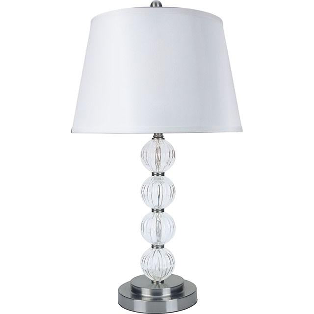 Oona Silver/Clear 30"H Table Lamp (2/CTN) - Olympia Furniture (Saint George, Utah)