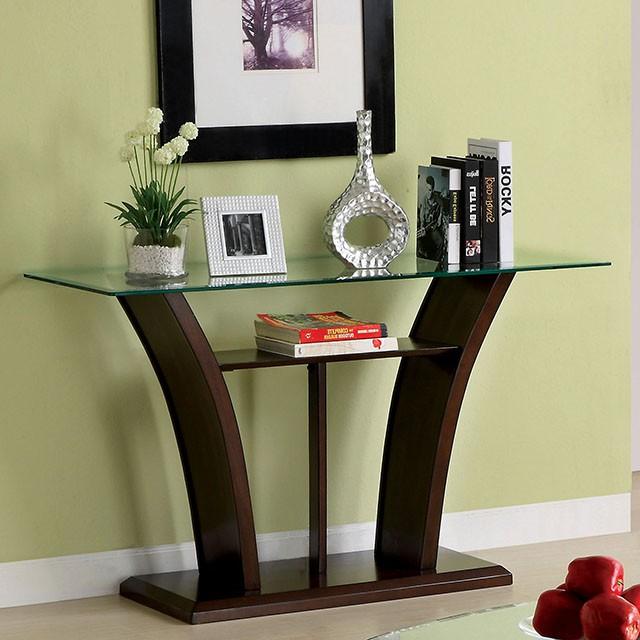 MANHATTAN IV Dark Cherry Sofa Table, Brown Cherry - Olympia Furniture (Saint George, Utah)