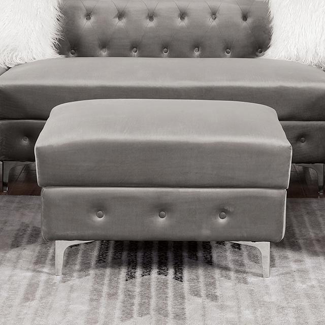 CIABATTONI Ottoman, Gray - Olympia Furniture (Saint George, Utah)