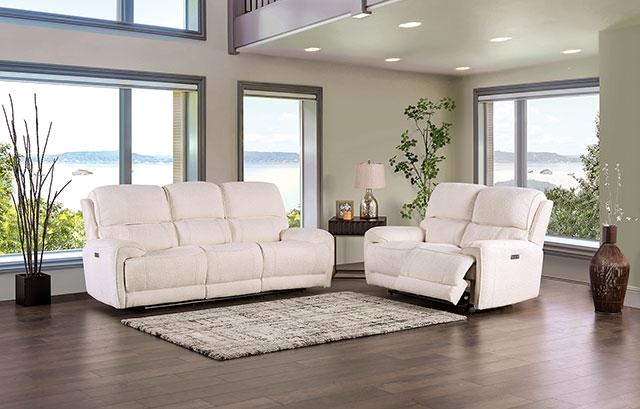 MORCOTE Power Loveseat, Beige - Olympia Furniture (Saint George, Utah)