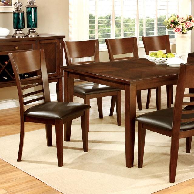 HILLSVIEW I Brown Cherry 78" Dining Table w/ 18" Leaf - Olympia Furniture (Saint George, Utah)