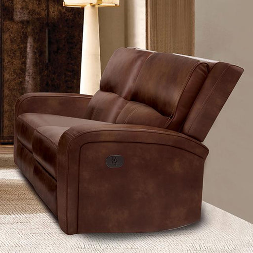 SOTERIOS Power Loveseat, Medium Brown - Olympia Furniture (Saint George, Utah)