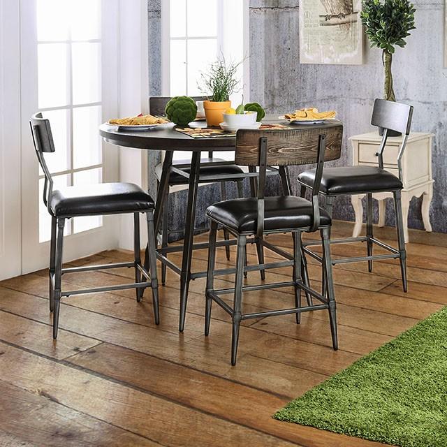 Mullane Weathered Gray Counter Ht. Table - Olympia Furniture (Saint George, Utah)