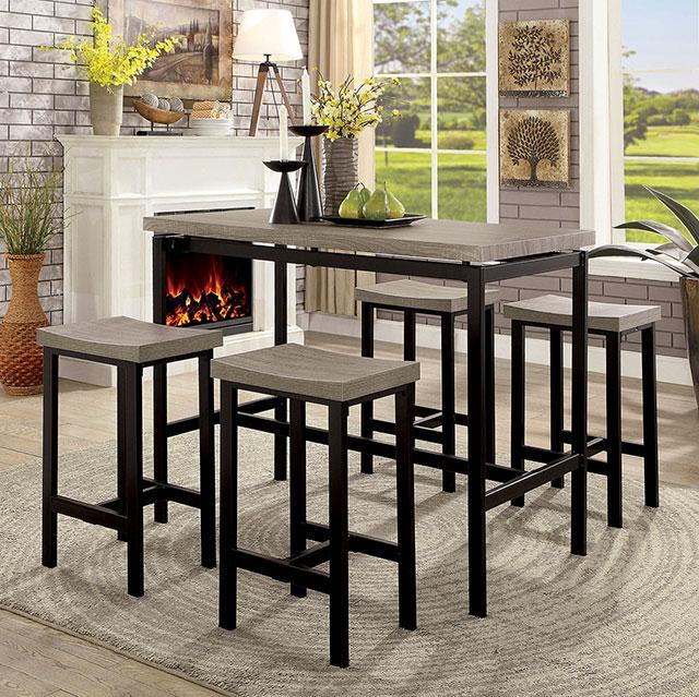 Vilvoorde 5 Pc. Counter Ht. Table Set - Olympia Furniture (Saint George, Utah)