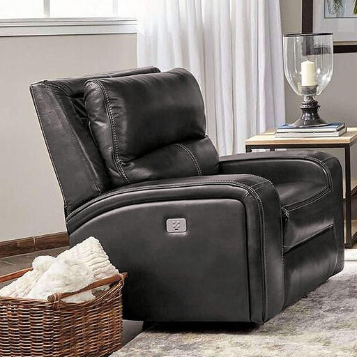 SOTERIOS Power Recliner, Charcoal - Olympia Furniture (Saint George, Utah)