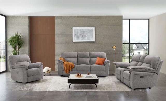 JOSIAS Loveseat, Light Gray Fabric - Olympia Furniture (Saint George, Utah)