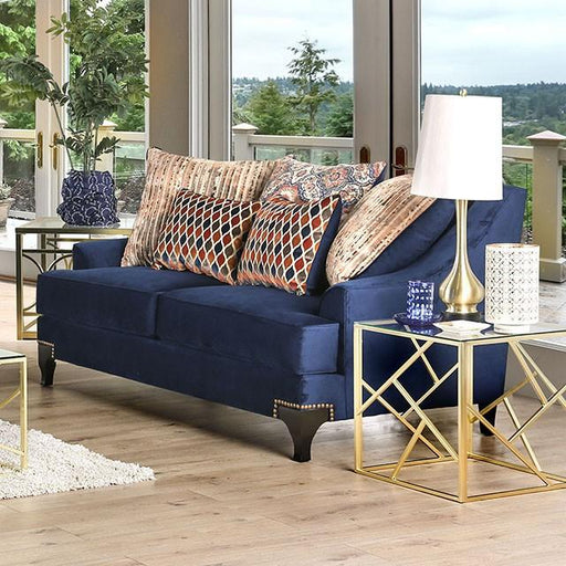 Sisseton Navy Love Seat - Olympia Furniture (Saint George, Utah)