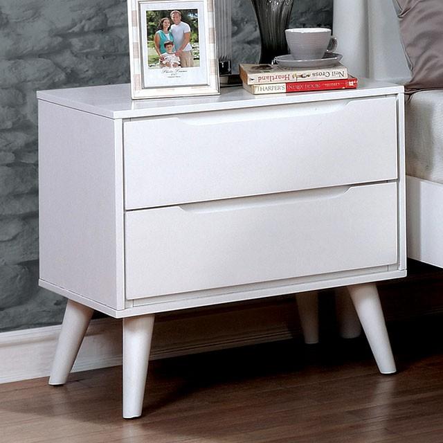 LENNART II White Night Stand - Olympia Furniture (Saint George, Utah)