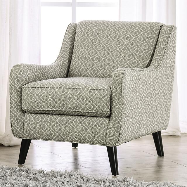 STEPHNEY Accent Chair, Gray/Gold - Olympia Furniture (Saint George, Utah)