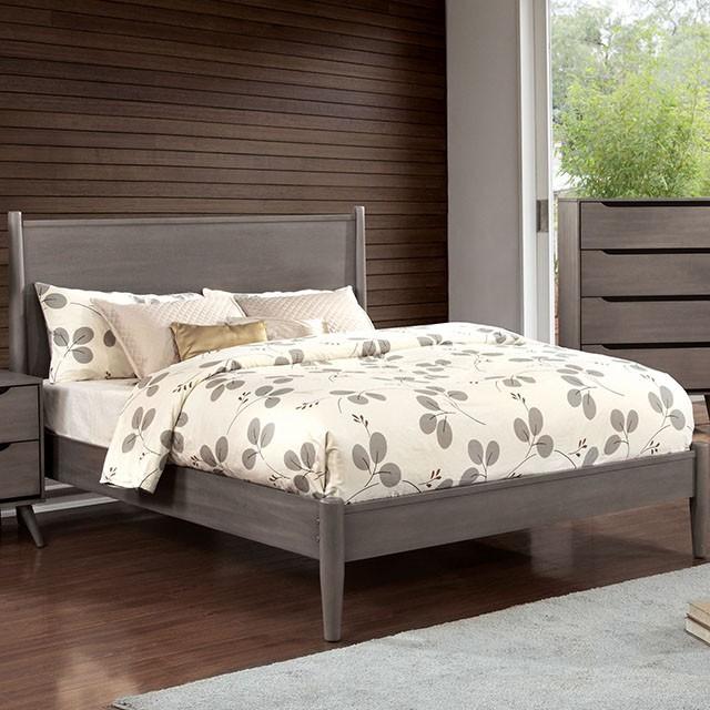 LENNART I Gray & Oak Full Twin Bed - Olympia Furniture (Saint George, Utah)