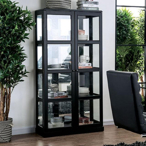 Vilas Black Curio Cabinet - Olympia Furniture (Saint George, Utah)