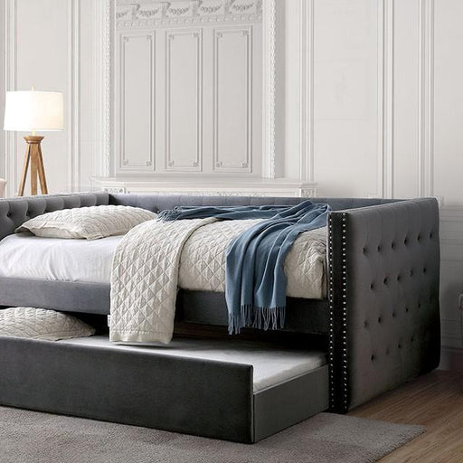 Susanna Gray Daybed w/ Trundle, Gray - Olympia Furniture (Saint George, Utah)